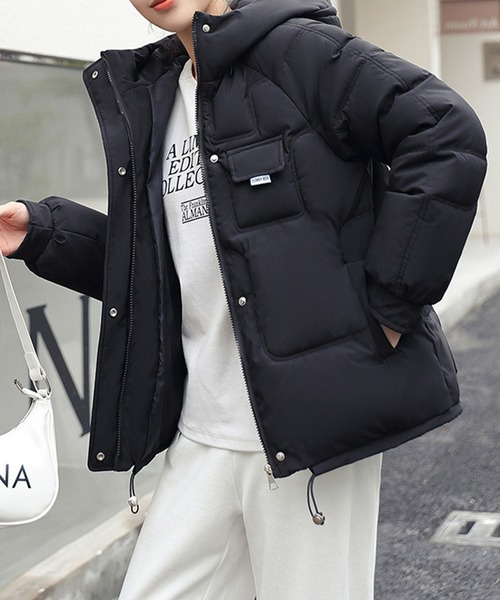 海外限定 HamiKuma フード付きアウター Mサイズ Amulet（アミュレット） ブルゾン アウター フード付きアウター