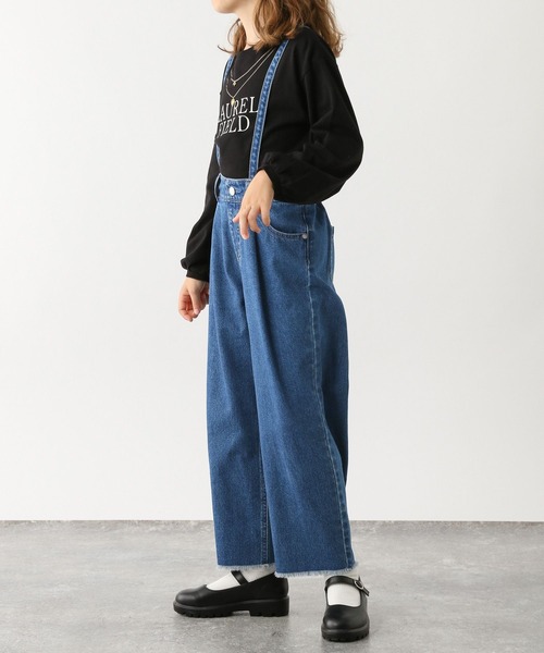 GLOBAL WORK パンツ デニム ジーンズ サスツキワイドデニム