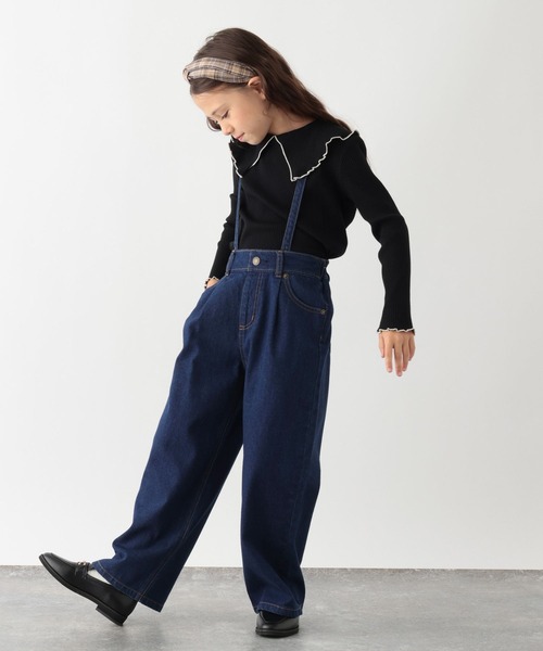 BROOKLYN OVERALL　（S）　ルーファーデニム　ワイドデニムジーンズ BROOKLYN OVERALL ジーンズ デニム デニムパンツ ロング