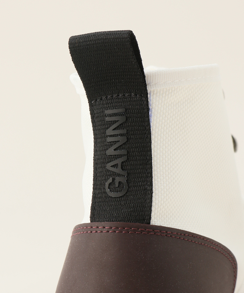 ブーツ 「GANNI / ガニー」Recycled Rubber Lace Up City Boot
