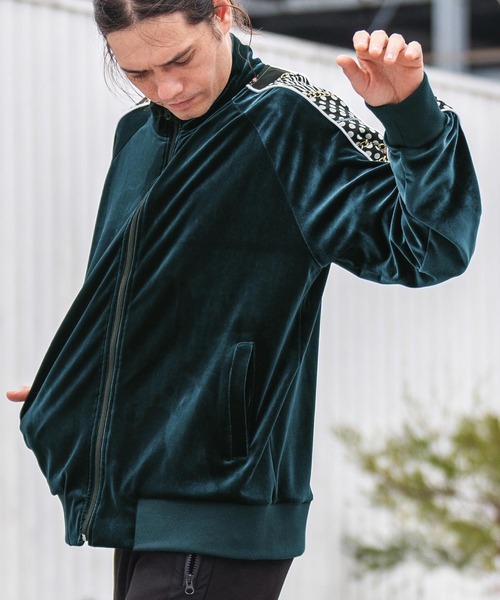 CAMBIO ブルゾン アウター mj9368- ベロア柄ライントラック