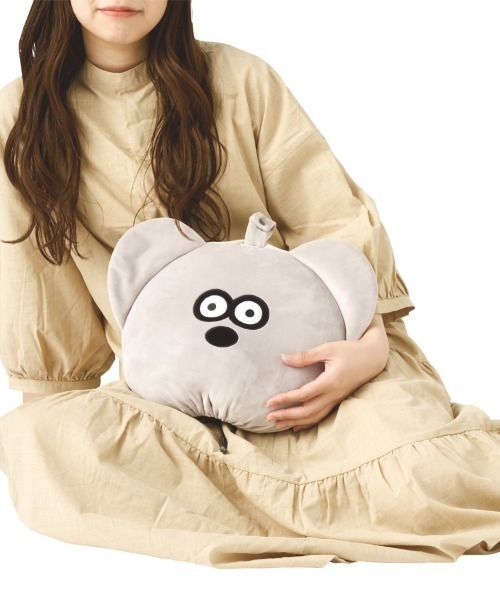 クッション クッションカバー gowell/ねずみのANDY 2WAYネックピロー