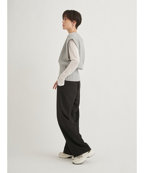パンツ 「emmi atelier」タックワイドパンツ レディース : 76949025 
