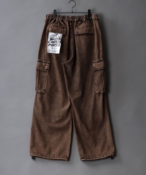 パンツ カーゴパンツ color denim wide cargo pants/カラーデニム 