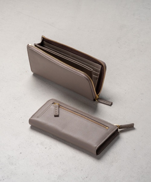 MURA（ムラ） 財布 牛革 シュリンクレザー スキミング防止 YKK L字