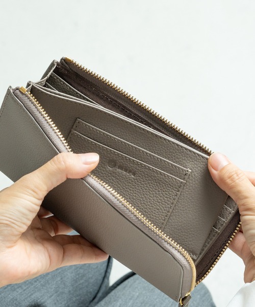 MURA（ムラ） 長財布 財布 牛革 シュリンクレザー スキミング防止 YKK