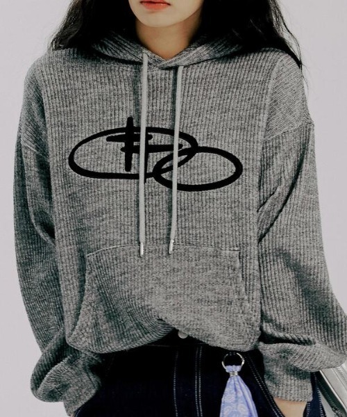 ROMANTIC CROWN★Unisex★SHINING LOGO L/S_2色 ROMANTIC CROWN パーカー A'GEM/9 × .kom「ROMANTIC CROWN