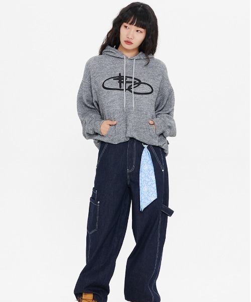 ROMANTIC CROWN★Unisex★SHINING LOGO L/S_2色 ROMANTIC CROWN パーカー A'GEM/9 × .kom「ROMANTIC CROWN