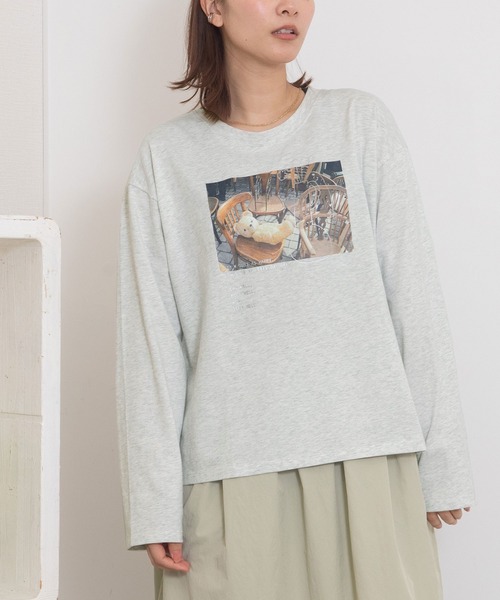 tシャツ 「WEB限定」photoプリントロンTee レディース