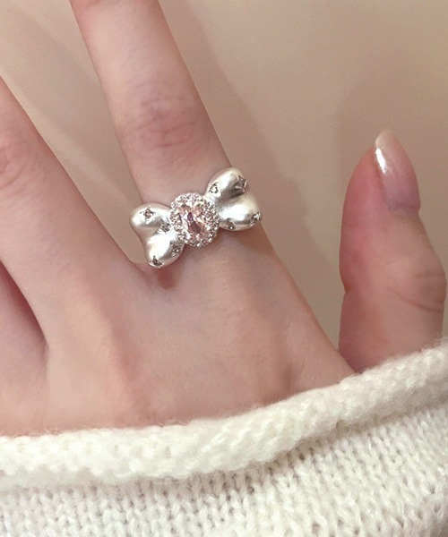 【美品】Dior リボンモチーフリング シルバーリング ONLY ONE【VINTAGE ACCESSORY】DIOR リボンモチーフリング