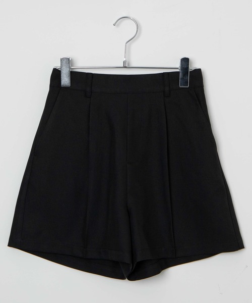 【新品同様】 bow.a ボウエー タックショートパンツ FREE ブラック Fレザータックショートパンツ / WEGO | ファッション通販 【公式