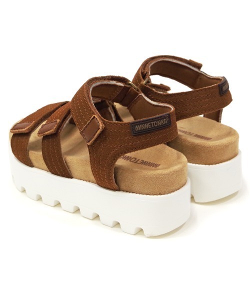 Minnetonka サンダル 「MINNETONKA/ミネトンカ」 ベルクロ厚底