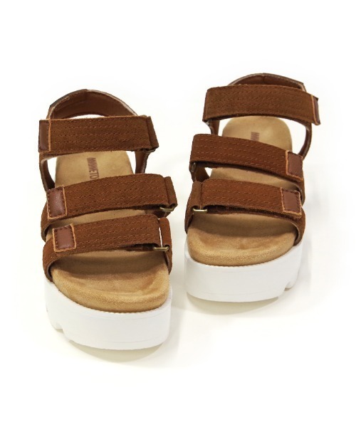 Minnetonka サンダル 「MINNETONKA/ミネトンカ」 ベルクロ厚底