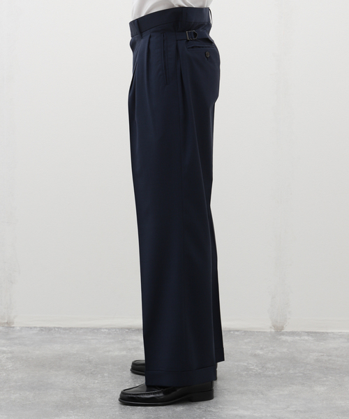 美品 EDIFICE LA BOUCLE 23AW UK Officer パンツ LA BOUCLE / ラブ―クル】UK Officer パンツ | エディフィス