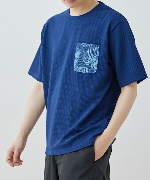 j.n.r.d tシャツ j.n.r.d/ウェーブワッフルポケットTシャツ メンズ