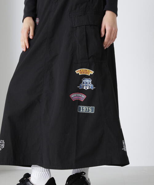AVIREX（アヴィレックス） スカート WAPPEN PRINT LONG SKIRT/ワッペン