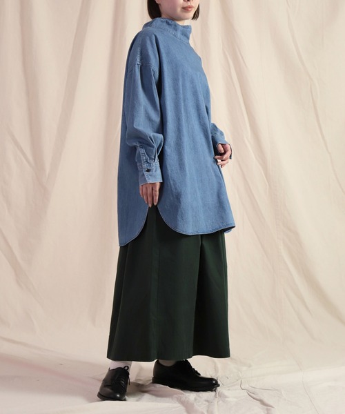 ブラウス シャツ 「Brocante / ブロカント」 ライトオンスデニム クローシャツ レディース Brocante ブラウス シャツ 「Brocante / ブロカント」 ライト
