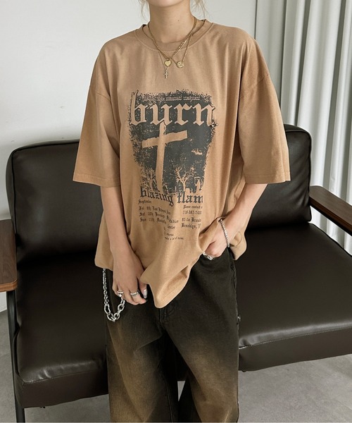 tシャツ ブリーチ加工チャームT メンズ レディース : ZOZOTOWN Yahoo