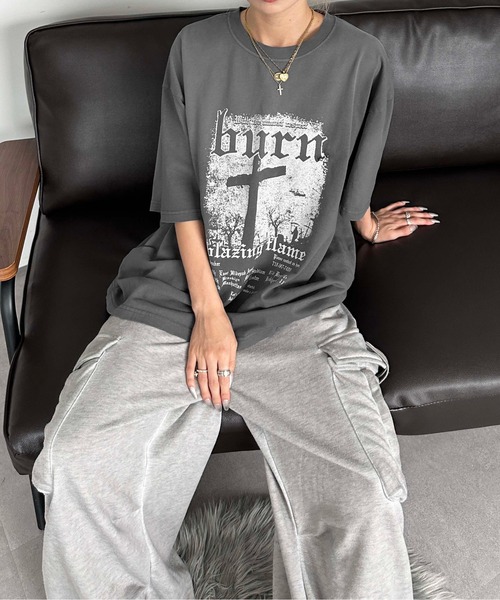 tシャツ ブリーチ加工チャームT メンズ レディース : ZOZOTOWN Yahoo