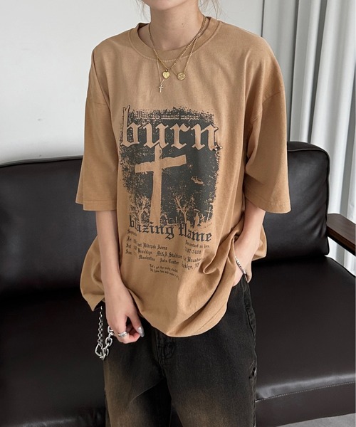 LLICA リメイクTシャツ ペイント加工 ブリーチ 一点物 Lサイズ タイダイ柄 Tシャツ XLサイズ アシッドブルー ブリーチ加工 手染め T