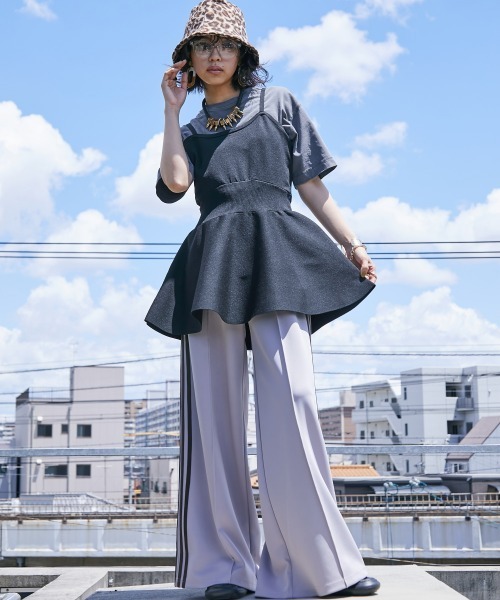 GEVS. パンツ サイドライントラックパンツ 「大きいサイズ有