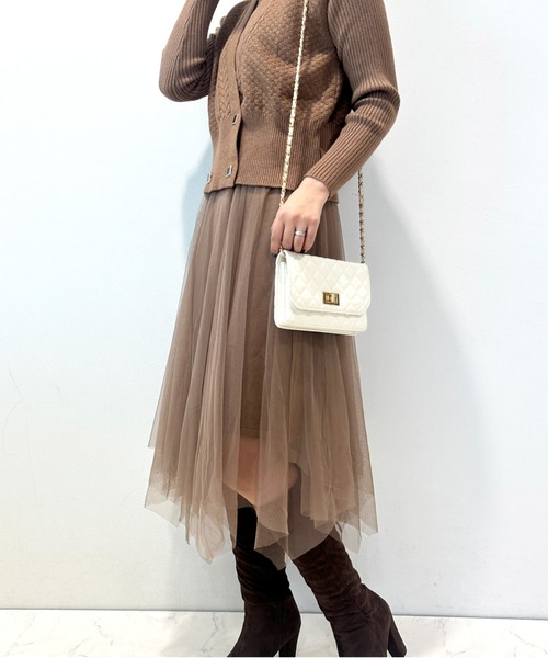 CECIL McBEE（セシルマクビー） ワンピース チュールドッキング