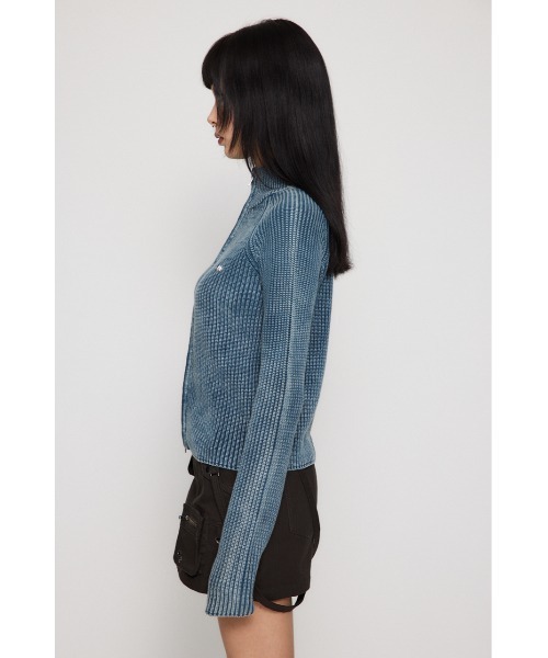 ニット セーター L MOTIF ZIP ニット レディース LAGUA GEM ニット セーター METAL MOTIF ZIP レディース