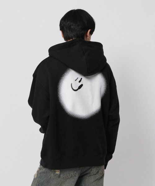 パーカー 「UNISEX」ISTKUNST／スマイルボールフーディー（ウラケ） レディース メンズ ISTKUNST パーカー 「UNISEX」ISTKUNST／スマイルボール