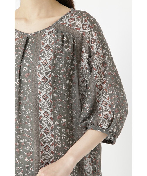 human woman 「human woman」 7分袖ブラウス MEDIUM