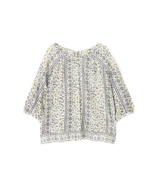「human woman」 7分袖ブラウス MEDIUM ブラック レディース human woman 「human woman」 7分袖ブラウス MEDIUM ブラック