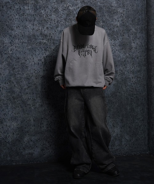 RIPPER トレーナー スウェット 「RIPPER」グランジロゴ ピグメント 