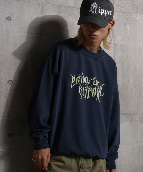 Y2K　DIESEL 半袖スウェット トレーナー ロゴ プリント グランジ ディーゼル DIESEL ロゴプリントスウェット （BLACK） - ファッション