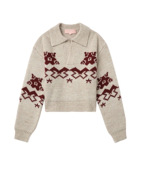 ニット セーター BAPY POLO SWEATER レディース BAPY BY A BATHING APE ニット セーター POLO SWEATER