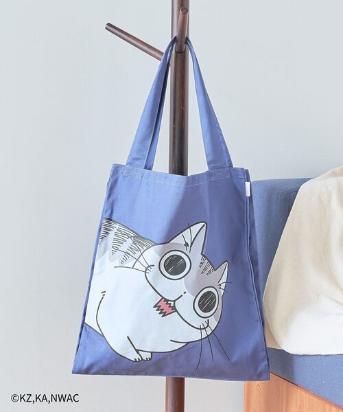 パッチワークグラニーバッグ トートバッグ 猫生地アソート でかねこチャーム付き アソート刺繍トートバッグ | AND ON JIONE STORE（アンドオン