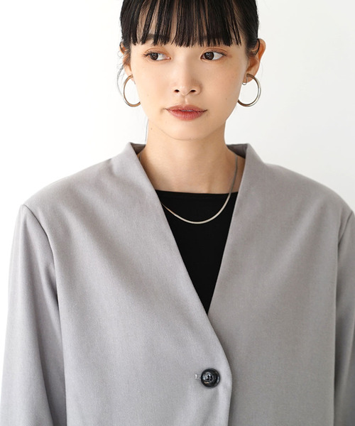 e-zakkamania stores ジャケット ノーカラージャケット ノーカラー