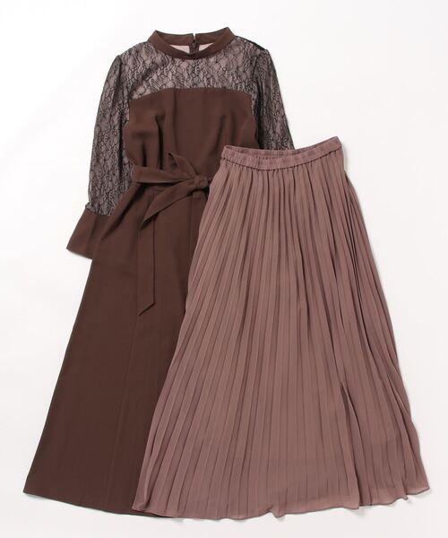 即日発送　formforma スタンドカラースリットワンピース　ドレス　結婚式 form forma ドレス 「ゼクシィ掲載」スタンドカラー スリット