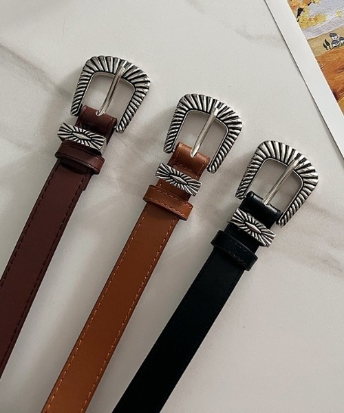 ap retro ベルト フェイクレザーヴィンテージウエスタンベルト