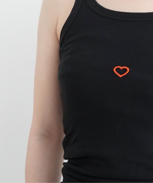 タンクトップ ノースリーブ BASERANGE HEART TANK レディース BASERANGE タンクトップ ノースリーブ HEART TANK レディース