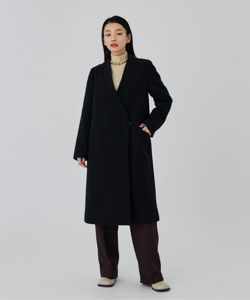 UNITED TOKYO（ユナイテッドトウキョウ） ノーカラーコート 2 ブラック