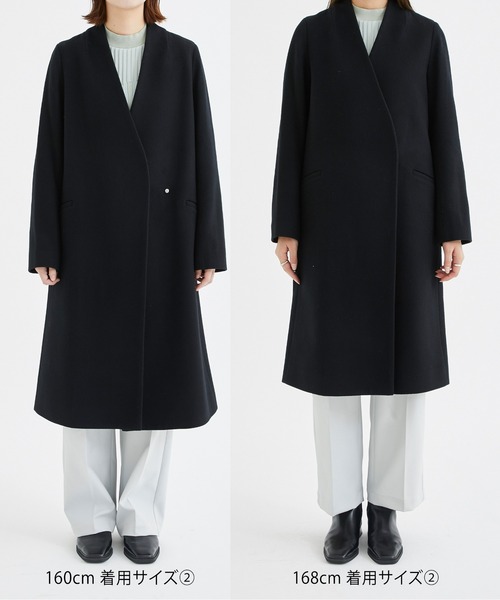 UNITED TOKYO（ユナイテッドトウキョウ） ノーカラーコート 2 ブラック