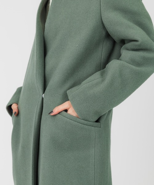 UNITED TOKYO（ユナイテッドトウキョウ） ノーカラーコート 2 ブラック