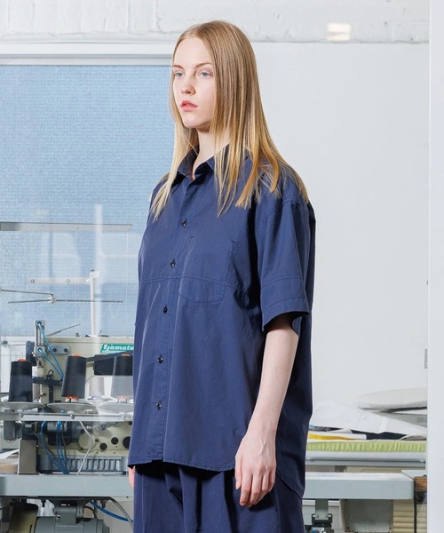 シャツ 「VOAAOV」200/2 TWILL SHORT SLEEVE  SHIRT メンズ レディースの画像