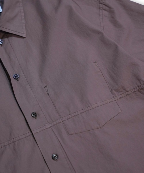 シャツ 「VOAAOV」200/2 TWILL SHORT SLEEVE  SHIRT メンズ レディースの画像