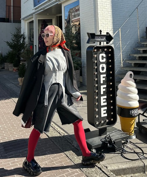 Alley Tokyo tシャツ コルセット裾ぴろんロンT レディース : ZOZOTOWN