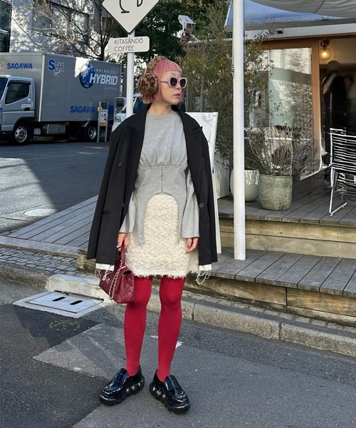 Alley Tokyo tシャツ コルセット裾ぴろんロンT レディース : ZOZOTOWN