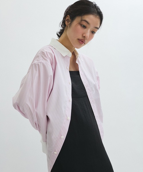 ADAM ET ROPÉ FEMME 長袖ストライプシャツ