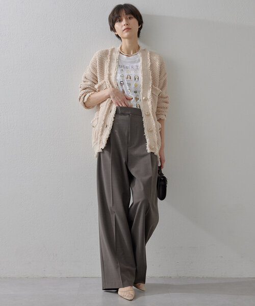 Whim Gazette コート アウター TWEEDYニットジャケット2