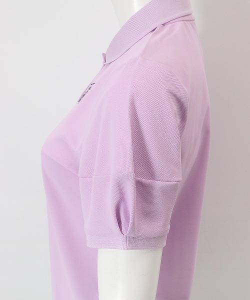 [新品]archivio ピンク ポロシャツ archivio ポロシャツ ポロ 「LADIES」UV速乾パフスリーブ