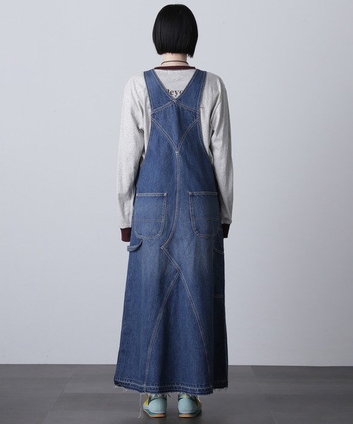 chris montez⭐︎新品未使用タグ付き⭐︎デニムジャンパースカート ROSE BUD（ローズバッド） ジャンパースカート (CREOLME)デニム