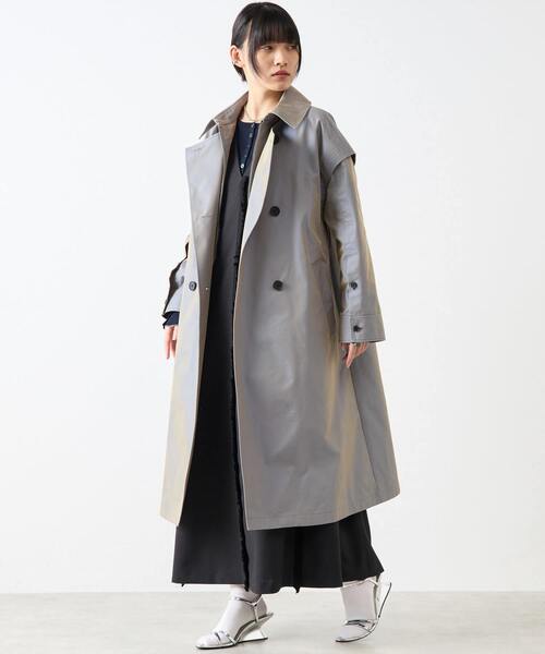 コート アウター 「定番」シャンブレーツイル3WAYコート レディースの画像